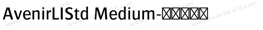 AvenirLIStd Medium字体转换